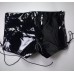 Sexy Latex Zipper  Short Lace Up
