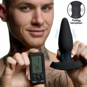 25X Pulsing and Vibrating Silicone Plug with Remote 25X Pulsing and Vibrating Silicone Plug with Remote