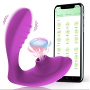 Wearable Panty Vibrator with APP Remote Control, 2 in 1 Clit Sucking Vibrator G-spot Stimulator