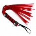 Frisky Short Suede Leather Flogger Red