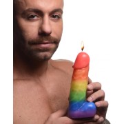 Pride Pecker Dick Drip Candle - Rainbow Pride Pecker Dick Drip Candle - Rainbow