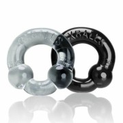 Oxballs Ultraballs Ring 2 Pack - Black and Clear Oxballs Ultraballs Ring 2 Pack - Black and Clear