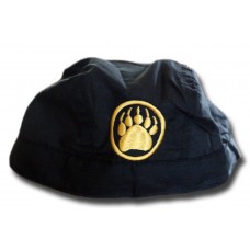 Bandana - Gold monogram Tie Back Black