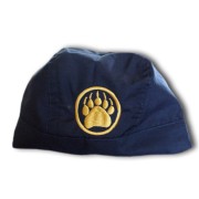 Bandana - Gold monogram Tie Back Navy