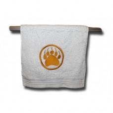 Hand Towel - Gold Monogram White