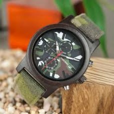 Luxury Chronograph Military Camo Style Quartz Watch