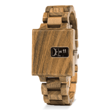 Square Quality Men Verawood Sandalwood Quartz Watch
