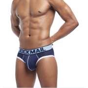 Jockmail Navy and Grey Briefs