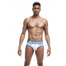 Jockmail Brief White/Blue