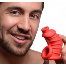 Red Chamber Silicone Chastity Cage