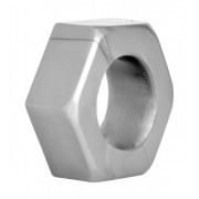Silver Hex Heavy Duty Cock Ring and Ball Stretcher Silver Hex Heavy Duty Cock Ring and Ball Stretcher