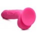 8.25 Inch Dildo with Balls - Pink