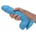 8.25 Inch Dildo with Balls - Blue