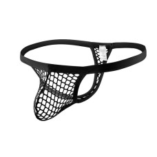 Men's Mesh G-string-Black