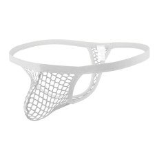Men's Mesh G-string-White