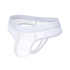 Jockmail Transparent thongs g string White