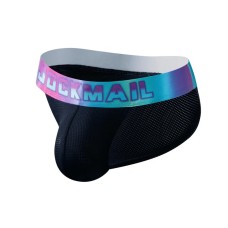 Jockmail Neon Retro Brief - Black Jockmail Neon Retro Brief - Black