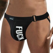 JOCKMAIL Men's Sexy Jockstrap Underwear Buckle - Black JOCKMAIL Men's Sexy Jockstrap Underwear Buckle - Black