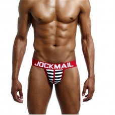 Jockmail Red. Black and White Jockstrap