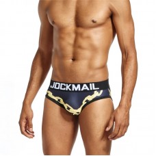 Jockmail Blue undie with chain print