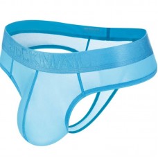 Jockmail Transparent thongs g strings Blue