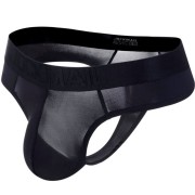 Jockmail Transparent thongs g string Black