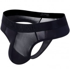 Jockmail Transparent thongs g string Black