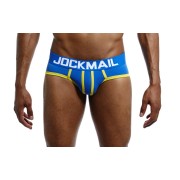 Jockmail Sky-Blue and Yellow Briefs