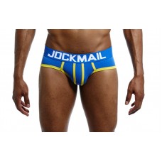 Jockmail Sky-Blue and Yellow Briefs