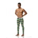 JOCKMAIL - Stripe Longjohn. Green/Yellow