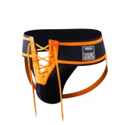 MEN'S JOCKMAIL LACE UP JOCKSTRAP - ORANGE MEN'S JOCKMAIL LACE UP JOCKSTRAP - ORANGE
