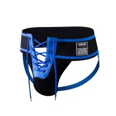 MEN'S JOCKMAIL LACE UP JOCKSTRAP - BLUE