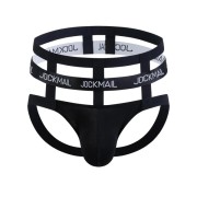 Jockmail Rise Up Suspended Jockstrap - Black Jockmail Rise Up Suspended Jockstrap - Black