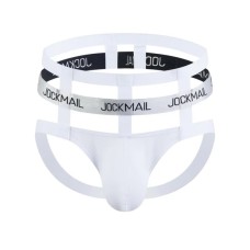 Jockmail Rise Up Suspended Jockstrap - White