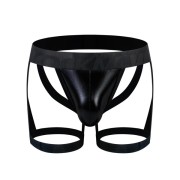 JOCKMAIL - Iridescent Jockstrap + Leg Straps -Black JOCKMAIL - Iridescent Jockstrap + Leg Straps -Black