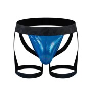 JOCKMAIL - Iridescent Jockstrap + Leg Straps -Blue JOCKMAIL - Iridescent Jockstrap + Leg Straps -Blue
