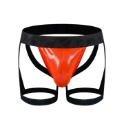 JOCKMAIL - Iridescent Jockstrap + Leg Straps -Orange JOCKMAIL - Iridescent Jockstrap + Leg Straps -Orange