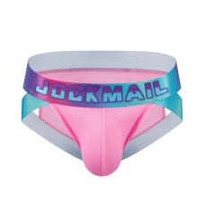 Jockmail Neon Retro Side Cut Brief - Pink