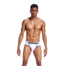 MEN'S JOCKMAIL BOTTOMLESS BRIEF - WHITE