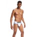 MEN'S JOCKMAIL BOTTOMLESS BRIEF - WHITE
