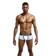 Jockmail Ice Silk Mesh Breathable Boxer White Jockmail Ice Silk Mesh Breathable Boxer White