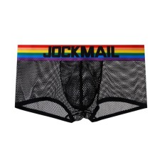 Jockmail Mesh Pride Boxer - Black