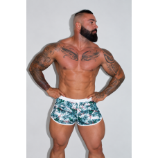 Jockmail Swim Boxer - Green Flower Jockmail Swim Boxer - Green Flower