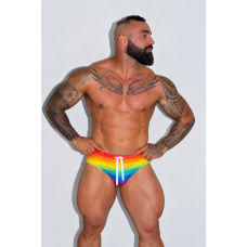 Jockmail Swim Brief - Rainbow Jockmail Swim Brief - Rainbow