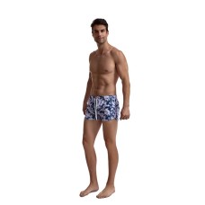 Men's White and Blue Swimming Briefs