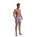Men's White and Blue Swimming Briefs