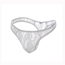 Men’s Lace Thong – Style Meets Sensation- White