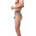 Elastic Blue Mesh Briefs T-Back