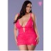 Get It Girl Plunge Chemise & G-Set - Diva Pink