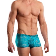 Neon Lace Mini Short - Turquoise Neon Lace Mini Short - Turquoise